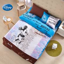 Disney-juego de cama con dibujos animados de Mickey Mouse, edredón con diseño de serie, funda de almohada, Sábana de cama, decoración para dormitorio de niñas y niños 2024 - compra barato