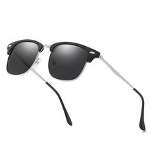 2021 New 70s Mens Sunglasses Polarized Semi-Rimless Sun glasses Women UV400 Vintage Classic Brand Designer Oculos Gafas De Sol 2024 - buy cheap