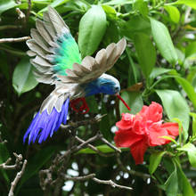 Artificial Feather Birds Spreading Wings DIY Crafts Ornament Home Garden Decor 2024 - buy cheap