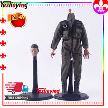 1/6 Scale Male Head Sculpture Carving Royce Battle Pilot Coverall Jumpsuit COOMODEL 1/6 12"Muscle Body BD004 Falcon combat boots 2024 - buy cheap