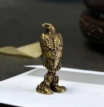 Estátua de cobre da china archaize bronze águia pequena estátua 4cm 2024 - compre barato