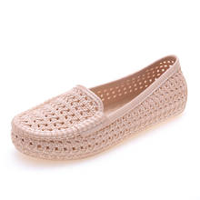 Women Clogs Jelly Sandals Home Non-slip Summer Hole Shoes Female Flat Slippers Plastic Female Girls Waterproof EVA Garden Shoes 2024 - buy cheap