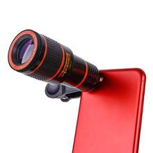 Lente Universal para teléfono móvil, telescópico HD con Zoom 12X, lente de cámara para teléfono móvil con Clip, accesorios para teléfono móvil 2021 2024 - compra barato