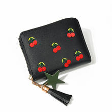 New Ladies Women's Wallets Purse Clutch Wallet Embroidered Short Small Bag Card Holder Ladies Zipper Wallet 2024 - buy cheap