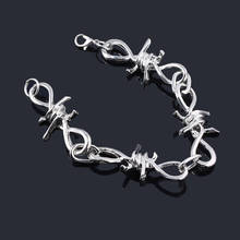 Pulsera de estilo Punk Unisex, brazalete con diseño de espinas y llamas, estilo Harajuku, Rock Chain, Unisex 2024 - compra barato