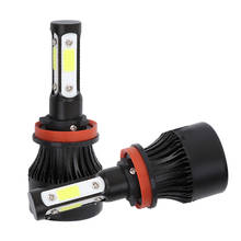 ASLENT 4 Side Lumens COB 100W 12000lm LED Bulb H4 H7 H11 H13 HB3 9005 HB4 9006 9004 9007 Car Headlight Auto Headlamp Light 12v 2024 - buy cheap