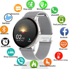 Lige-relógio inteligente com tela sensível ao toque, esportivo, fitness, com monitor cardíaco e de pressão arterial, à prova d'água, para android e ios 2024 - compre barato