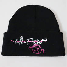 Embroidery Lil Peep Winter Hat For Women Girl The Rapper xxxtentacion Love Lil.peep Knitted Hat Cap Hiphop Warm Skullies Beanie 2024 - buy cheap