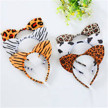 Fashion Women Cloth Short Plush Tiger Leopard Cat Ear Headband Hair Band Cosplay Party Hair Accessories Hair Band 2024 - buy cheap
