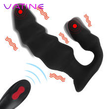 VATINE 9 Speed Male Prostate Massager Anal Vibrator Sex Toys for Adult Anal Beads Wireless Remote Vibrating Butt Plug 2024 - buy cheap