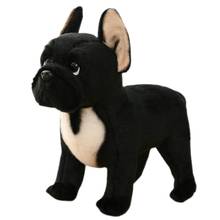 Realista tibetano Mastiff perro negro cachorro de juguete, de peluche peluches muñeca bebé cumpleaños de niño regalo tienda de decoración de Casa perro muñeca juguete 2024 - compra barato