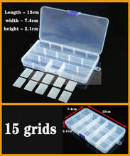 small 15 grids Container Plastic Box Organizer Practical Adjustable Compartment Jewelry Earring Screw Holder case strage box 2024 - buy cheap