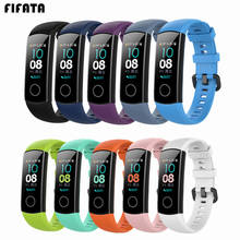 FIFATA Wrist Strap For Huawei Honor Band 4 5 Smart Bracelet Silicone Watchband For Honor 5 4 Wristband Sport Straps Accessories 2024 - buy cheap