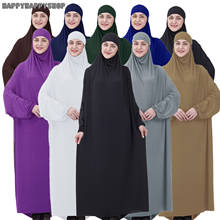 Традиционная мусульманская женская молитва Бурка большой хиджаб Niqab Abaya поклонение халат Средний Восток Саудовская Рамадан свободное платье 2024 - купить недорого