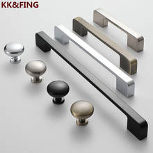 KK&FING Zinc Aolly Chrome Cabinet Handles Drawer Knobs Wardrobe Cupboard Pulls Furniture Hardware Door Knobs 2024 - buy cheap