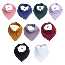 Baby Cotton Bib Newborn Triangle Scarf Feeding Saliva Towel Bandana Burp Cloth  2024 - buy cheap