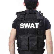 Swat-chaleco táctico militar Airsoft, caza, combate, entrenamiento, protector 2024 - compra barato