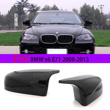 Left+Right X5 X6 Mirror Cover Car Side Door Wing Rear View Mirror Cap Cover Shell Replacement For BMW X5 X6 E70 E71 2008 - 2013 2024 - buy cheap