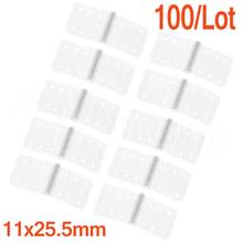 100pcs/Lot Plastic Nylon Pinned Hinges 11x25.5 mm RC Airplane Parts Model Replacements 2024 - buy cheap