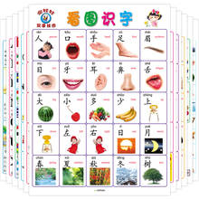 Early Childhood Read books Wallchart Baby Enlightenment Cognitive kids literacy English Pinyin Numbers Cards Double- side 2024 - buy cheap
