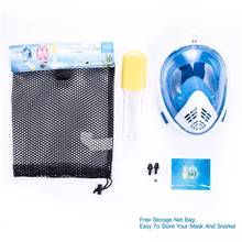 TSMC маска для подводного плавания с полным лицом, набор противопротивотуманных масок для подводного плавания, дыхательные маски, безопасное и водонепроницаемое оборудование для плавания XL 2024 - купить недорого