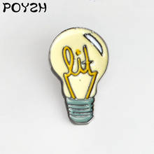 Retro Light bulb alight lamp globe Enamel Brooch lighting Clothes Lapel Pin Hat, backpack, leather coat Badge Jewelry Gifts 2024 - buy cheap