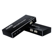 Adaptador kvm de 1080p compatível com hdmi, extensor usb sobre ip de até 120m suporta 1 tx a n receptor embutido 2024 - compre barato