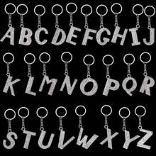 A-Z 26 Letters Crystal Pendant Keychain Name First Letter Luxury Jewelry For Men Women Hip-hop Keychian Accessories 2024 - buy cheap