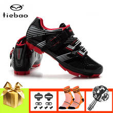 Tiebao-Zapatillas de ciclismo profesionales para hombre y mujer, zapatos transpirables para bicicleta de montaña, con pedales SPD 2024 - compra barato