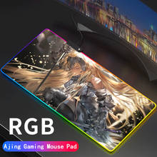 Anime Fate/Grand Order Gaming Computer Mousepad RGB Large Illuminate Mouse FGO Carpet Big Mause Pad PC Desk Mat with Backlit 2024 - buy cheap