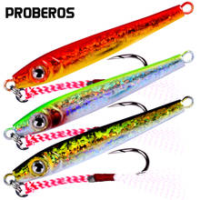 PROBEROS-señuelo de Metal para pesca vertical, 4 colores, cebo duro Artificial Wobbler, Jigging Fish 3,15 "-8cm/1,2 oz-35g 2024 - compra barato