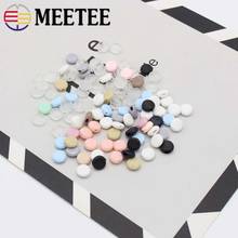 Meetee 1000pcs 10mm Flat Spiral Buckle Beads Adjustment Buckle Elastic Band Stopper Cord Lock DIY Ear Strap Cord End DS016 2024 - buy cheap