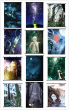 Coscasse anime japonês imagens decorativas mushishi legal meninos nui & adashino decoração de casa parede rolo cartaz 2024 - compre barato