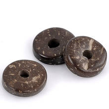 DoreenBeads Coconut Shell Spacer Beads Round Natural DIY Making Jewelry Findings About 12mm Dia, Hole: Approx 1.7mm-4mm, 25 PCs 2024 - buy cheap