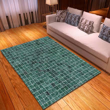 Grey White Geometric Plaid 3D Printing Carpets for Living Room Bedroom Area Rugs Modern Home Large Size Floor Rug Kids Room Mat 2024 - buy cheap