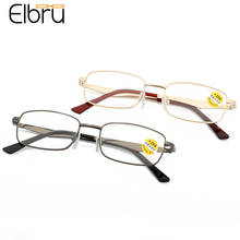 Elbru Vintage Fashion Anti Blue Light Reading Glasses Men Women Metal High Definition Presbyopia Eyeglasses Diopters +1.0 +4.0 2024 - buy cheap
