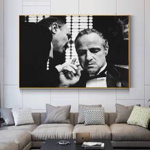 Póster de película Retro e impresión del padrino de la pared, pinturas en lienzo en blanco y negro del padrino, imágenes artísticas de pared, Cuadros para decoración del hogar 2024 - compra barato