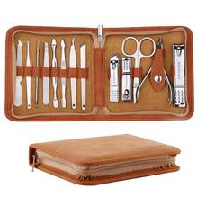 Manicure Set, Pedicure Kit Nail Clipper Set 13pcs Professional Men Grooming Kit Stainless Steel Portable Travel Nail 2024 - buy cheap