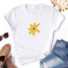 Camiseta con estampado de crisantemo para Mujer, ropa de verano, Tops, 5 colores, nueva moda 2024 - compra barato