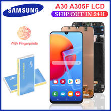 Pantalla LCD 100% Original para Samsung Galaxy A30, montaje de digitalizador con pantalla táctil, reemplazo para SAMSUNG A305 A305F 2024 - compra barato