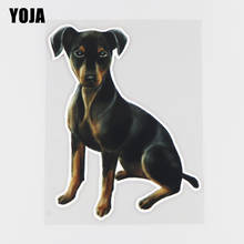 Yoja 13.9 × 18.5cm pintados à mão cão personalidade adesivos de carro criativo dos desenhos animados decoração acessórios 19b-0040 2024 - compre barato