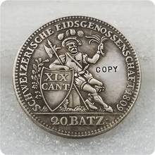 1809 suíça 20 batzen prata cópia da moeda 2024 - compre barato