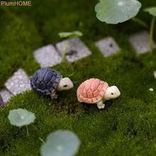 Belas miniaturas tartarugas diy micro estatuetas de fadas jardim decoração acessórios novo e alta qualidade 2024 - compre barato