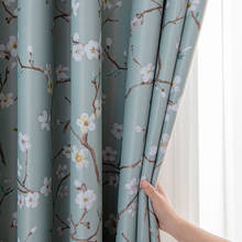 Пасторальный белый цветочный принт простые оконные шторы занавески шторы для гостиной кухни спальни домашний декор Cortinas 2024 - купить недорого
