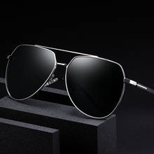 2020 негабаритные поляризационные солнцезащитные очки мужские винтажные Ретро Квадратные Солнцезащитные очки Мужские фотохромные солнцезащитные очки для вождения UV400 2024 - купить недорого