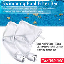 2pcs 360 380 All Purpose Zipper Bag Replace Polaris 360 380 Pool Cleaner Zipper Bag Swimming Pool Filter Bag Polaris Replacement 2024 - buy cheap