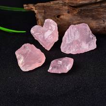 1PC Natural Rose Quartz Crystal Stone Healing Stone Home Decoration Mineral Energy Stone Ornament Rock Mineral Specimen DIY Gift 2024 - buy cheap