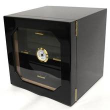 Cohiba Black High-end Piano Finish Cedar Wood Cigar Humidor Cabinet Humidor Box Cigar Case Box Holder With Humidifier Hygrometer 2024 - buy cheap
