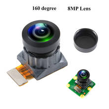 Módulo de câmera raspberry pi com 8mp, sensor de ângulo amplo, 160 graus, suporte para fov, placa de câmera v2 para rpi 4b 3b 2024 - compre barato