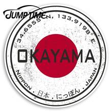 Jump Time Okayama Japan Vinyl Stickers - Japanese Flag Sticker LuggageWaterproof Car Decal Trunk Car Accessories 2024 - buy cheap